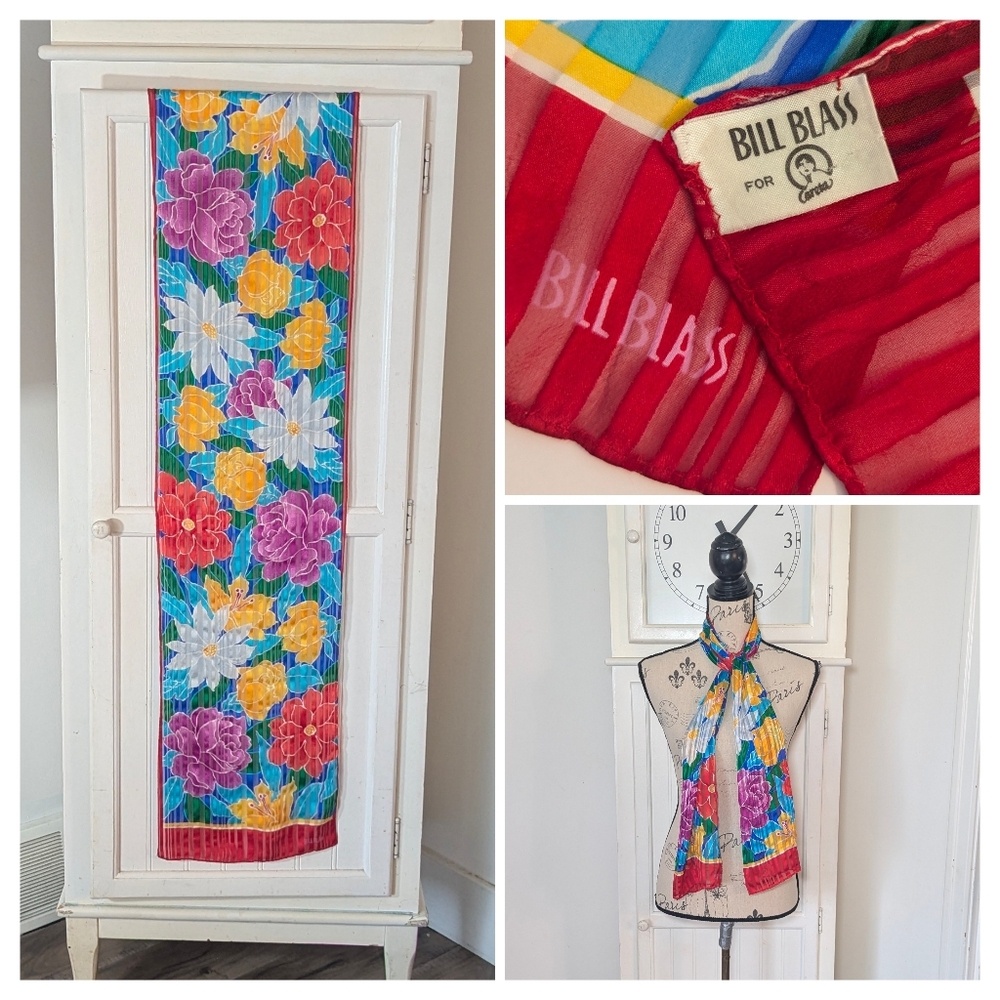Vintage Bill Blass Silk Scraf